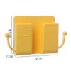 VALINK Remote Control Storage Box,Wall Mount Phone Holder Self Adhesive Remote Control Mobile Phone Wall Holder Organizer Storage Box with 2 Hooks Pink view 4