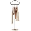 Garment Rack Freestanding Clothing Rack For Hanging Clothes Unique Cloud Shaped Clothes Rail With Stable Slate Base, Space Saving Metal Coat Rack For Bedroom Office And Hallway, 40x175CM(Color:Black) view 1