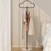 Garment Rack Freestanding Clothing Rack For Hanging Clothes Unique Cloud Shaped Clothes Rail With Stable Slate Base, Space Saving Metal Coat Rack For Bedroom Office And Hallway, 40x175CM(Color:Black) view 3