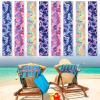 Boao 8 Pack Towel Bands for Beach Chair, Pool & Cruise Essentials, Elastic and Windproof, Towel Chair Clips Lounge Strap Holder, Cruise Ship Accessories (Elegant Style) view 1