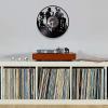 Vinyl Mural 30Cm Saxophone Piano Trio Jazz Vinyl Music Record Wall Clock for Band Group Accessory Vinyl Album Crafts Music House Decor view 2