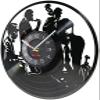 Vinyl Mural 30Cm Saxophone Piano Trio Jazz Vinyl Music Record Wall Clock for Band Group Accessory Vinyl Album Crafts Music House Decor view 3