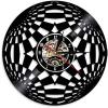 Music Vinyl Wall Clock 12Inch Kaleidoscope Circle Vinyl Record Wall Clock Modern Design Fractal Home Decor Hanging Watch view 1