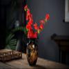 Black Vases Chinese Ceramic Flower Vase Decorated with Peony Design for Home Living Room Display and Gift from Jingdezhen Porcelain view 3