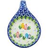 Polmedia Polish Pottery Condiment Dish UNIKAT - Sweet Little Village Pattern Handmade in Boleslawiec Poland by Ceramika Artystyczna + Certificate of Authenticity view 2