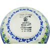 Polmedia Polish Pottery Condiment Dish UNIKAT - Sweet Little Village Pattern Handmade in Boleslawiec Poland by Ceramika Artystyczna + Certificate of Authenticity view 4