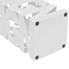 GOLINPEILO White Square Metal Umbrella Stand, Umbrella Holder Rack Organizer Free Stand Storage Holder Walking Stick Steel 19.1"(Pattern 1) view 4