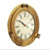 Antique Nautical Navigation Marine Ship Brass Porthole Clock Solid Brass Clock 9 Inch Best for Gift (S W L) view 1