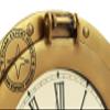 Antique Nautical Navigation Marine Ship Brass Porthole Clock Solid Brass Clock 9 Inch Best for Gift (S W L) view 3