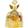 Polmedia Polish Pottery Angel Figurine - Yellow Pattern Made in Poland view 2