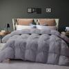 BEDICIA Soft 500 GSM Silver Gray 1 Piece Diamond Pinch Pleated Queen Size Comforter 1000 Thread Count Egyptian Cotton Pinch Pleat Duvet Insert view 2