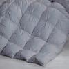 BEDICIA Soft 500 GSM Silver Gray 1 Piece Diamond Pinch Pleated Queen Size Comforter 1000 Thread Count Egyptian Cotton Pinch Pleat Duvet Insert view 4