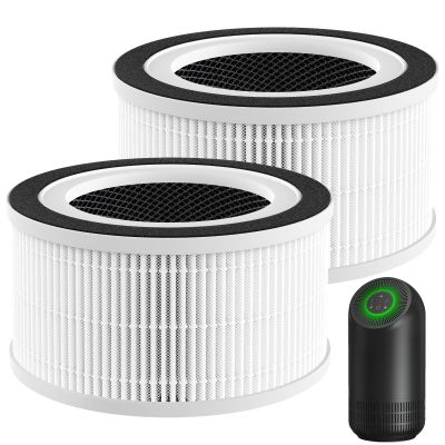 2 Pack Hepa Replacement Filter Compatible with Afloia Fillo/Halo/for Mooka Allo, 3-in-1 HEPA Filtration for Afloia Air Puri-fier Filter Replacement