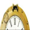 Antique Nautical Navigation Marine Ship Brass Porthole Clock Solid Brass Wall 15 Inch Best for Gift (C F T) view 3