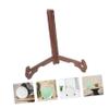 Zerodeko 2pcs Wooden Plate Display Stand Sturdy Dish Holder Rack for Kitchen Tea Cakes and Decorative Plates Compact Design Smooth for Organizing Items view 3