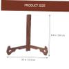 Zerodeko 2pcs Wooden Plate Display Stand Sturdy Dish Holder Rack for Kitchen Tea Cakes and Decorative Plates Compact Design Smooth for Organizing Items view 4