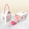 80 pcs Boxes Shaped Birthday Shower Favors House Paper Cookie Wedding Candy Kraft Cases for Dessert Small Age Treat Shape Bags Pastry Party Containers Gift Christmas Sweet view 4