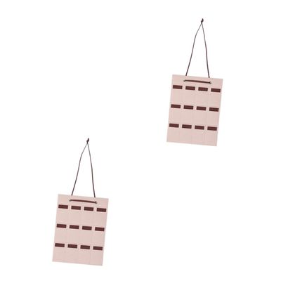 Zerodeko 2pcs Felt Sunglasses Hanging Bag Eyewear Organizer for Wall Display Compact Storage for Home Decor Protects Accessories from Damage Camel