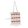 Zerodeko 2pcs Felt Sunglasses Hanging Bag Eyewear Organizer for Wall Display Compact Storage for Home Decor Protects Accessories from Damage Camel view 2