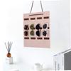 Zerodeko 2pcs Felt Sunglasses Hanging Bag Eyewear Organizer for Wall Display Compact Storage for Home Decor Protects Accessories from Damage Camel view 4