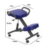 Ergonomic Seatiing, Kneeling Chair, Adjustable Angle Stool, for Home and Office, Improve Your Posture, Thick Comfortable Cushions, Locking Wheels (Color : red) view 3