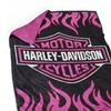 Elegant Comfort Ultra Soft Full/Queen Throw Blanket, Reversible Flannel, Cozy and Plush- All Season Lightweight Decorative Blanket, Harley Davidson - Pink view 3