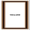 10x29 Frame Gold Brown Plein Air Vintage Solid Wood Picture Frame | 1.75 Inches Moulding Width | Interior Depth 0.5 Inches | Complete with UV Acrylic Plexiglass, Foam Board Backing & Hanging Hardware view 1