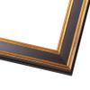 12x30 Frame Gold Brown Plein Air Vintage Solid Wood Picture Frame | 1.75 Inches Moulding Width | Interior Depth 0.5 Inches | Complete with UV Acrylic Plexiglass, Foam Board Backing & Hanging Hardware view 3
