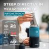 18 oz Insulated Tea Tumbler Bottle with Infuser, Travel Mug view 3