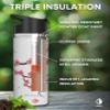 18 oz Insulated Tea Tumbler Bottle with Infuser, Travel Mug view 4