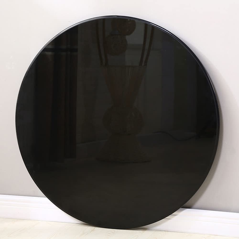 WEBUP 16inch Kitchen Turntable Glass Lazy Susan Organizer Lazy Susan Turntable For Table Round Rotating Tray 360 Spinning Service Plate, Black (Size : 90cm/34inch)