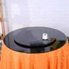 WEBUP 16inch Kitchen Turntable Glass Lazy Susan Organizer  Lazy Susan Turntable For Table Round Rotating Tray 360 Spinning Service Plate, Black (Size : 90cm/34inch) view 4