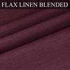 Fcosie 50" W x 96" L Blackout Curtains for Bedroom Natural Linen Blended Curtain Panels for Living Room Thermal Insulated Grommet Curtains for Apartment Balcony Basement Closet, 1 Panel, Burgundy Red view 3