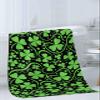 St Patricks Day Shamrock Bathroom Towel Set,Microfiber Bath Kitchen Beach Hand Dish Towels Set,Irish Saint Green Spring Clover Quick Dry Luxury Soft Decorative Towels+Set Clearance Bulk Accessories view 3