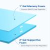 Maxzzz 3 Inch Mattress Topper Full - Cool Gel Memory Foam Mattress Topper Extra Firm Bed Topper, Double Bed Mattress Topper for Back Pain Relief, CertiPUR-US Certified view 4