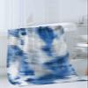 Abstract Blue Bathroom Towel Set,Microfiber Bath Kitchen Beach Hand Dish Towels Set,Modern Geometric Gradual Stripes Grey Quick Dry Luxury Soft Decorative Towels+Set Clearance Bulk Accessories Decor view 3