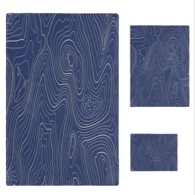 Abstract Navy Bathroom Towel Set,Microfiber Bath Kitchen Beach Hand Dish Towels Set,Blue Modern Geometric Mountain Line Art Quick Dry Luxury Soft Decorative Towels+Set Clearance Bulk Accessories Decor