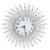 DYRABREST 12in 3D Crystal Wall Clock,Decorative Diam-ond Dispersion Silver Clock,Creative 3D Wall Clock for Living Room Bedroom,Office Space 60x60cm view 4