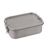 BOYAGU Outdoor Pure Titanium Lunch Box Camping bento Box Lunch Box Picnic Box Portable Tableware (Size : 1 800ml) view 1