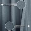 Frelement Blackout Linen Curtains Rod Pocket and Back Tab Curtains Window Treatments for Living Room Thermal Insulated Curtains Privacy Curtains, 72" W x 84" L, 2 Panels, Grey Blue view 4