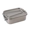 BOYAGU Outdoor Pure Titanium Lunch Box Camping bento Box Lunch Box Picnic Box Portable Tableware (Size : 2 800ml) view 1