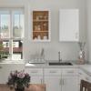 LOVMOR Kitchen Wall Cabinet & Cupboard, Medicine Cabinet,Bathroom Cabinet Wall Mounted with Doors and Shelves, 12" D*18" W*30" H, Shaker White view 2