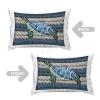 Coastal Decor Beach Theme Tropical Decorative Lumbar Throw Pillow Covers Cases Sea Ocean Life Sea Turtle Cushion Covers 12x18in for Couch Sofa Bedroom Car view 3