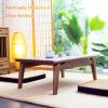 Coffee Table Wooden Folding Coffee Table, 23.6"-47.2" Table, Japanese Tea Table Tatami Table Zen Tea Table for Living Room Foldable Bay Window (Size : 70cm) view 2