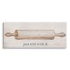 Stupell Industries Just Roll With It Phrase Canvas Wall Art, Design by Lil' Rue view 1
