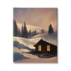 Stupell Industries Niveous Cottage Snow Scene Canvas Wall Art, Design by Ziwei Li view 1