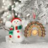 Baseball Personalized Christmas Ornaments 2022 Brown Rainbow Baseball Christmas Decorations for Tree Sport Ball Acrylic Christmas Ornaments Keepsake Gifts for Family Friend Wedding Anniversary view 2