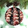 BBQ Lamb Skewers Christmas Ornaments Funny Food Ornament for Christmas Tree Decor BBQ Barbecue Personalized Christmas Ornaments 2022 Clear Acrylic Hanging Ornaments Keepsake New Year Gifts view 2