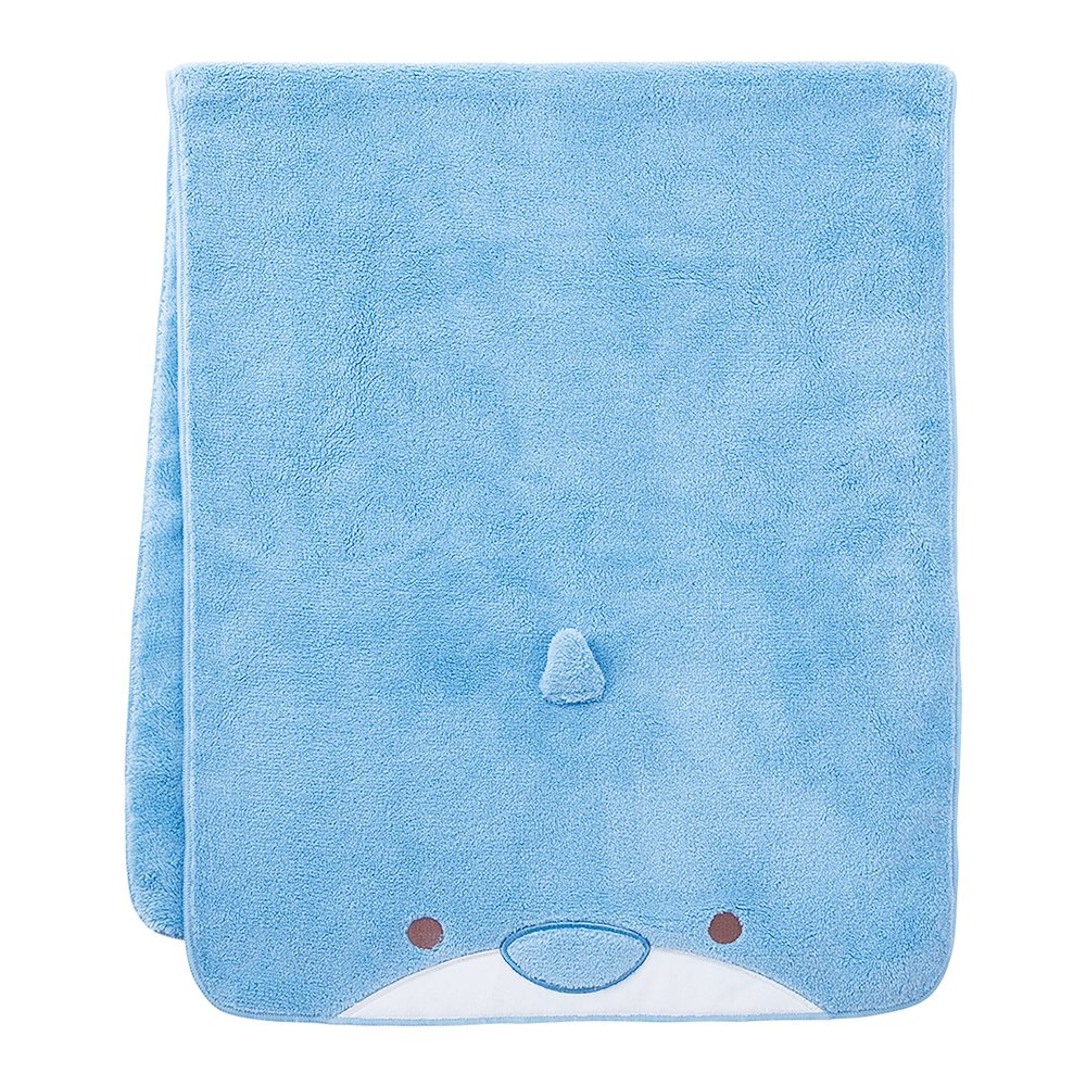 Libuhahato 17811-61 Hair Drying Towel, Animal Squishy Towel, Dolphin (Total Length: Approx. 39.4 inches (100 cm), Absorbent, Quick Drying, Soft