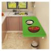 OCAZI Wall Mounted Folding Table Fold Down Floating Desk Laundry Folding Table Wall Mounted Table, Drop Leaf Tables for Small Spaces Wall Mounted Desk for Home Gift 50x40cm/20x16in Dark-Green view 1